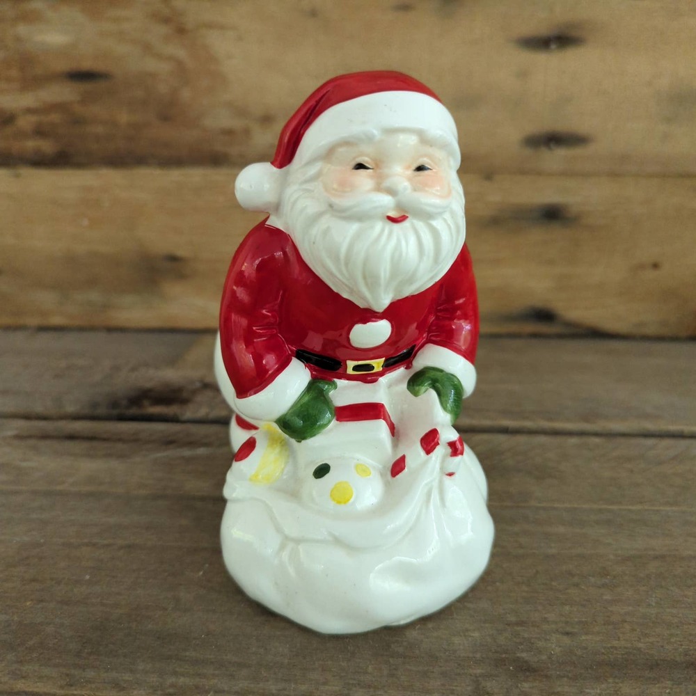 Vintage Ceramic Santa Claus Coin Bank by Frankel / Made in Taiwan
